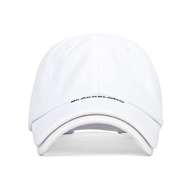 ブラックブロンド(BLACKBLOND)  BBD Classic Logo Double Visor Cap (White)