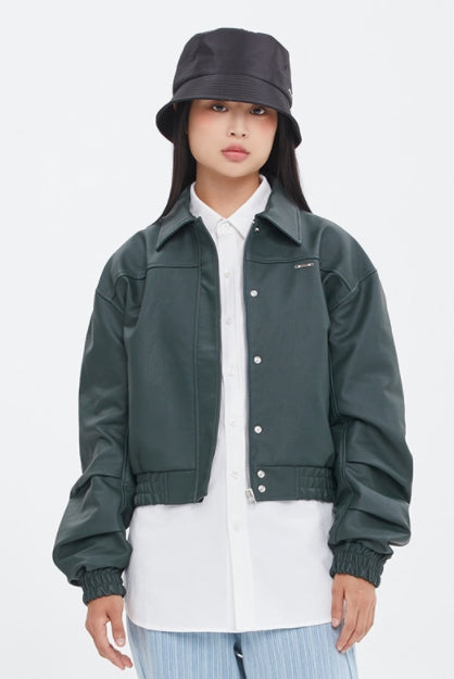 ロマンティッククラウン(ROMANTIC CROWN)  RETRO BOMBER JACKET_GREEN