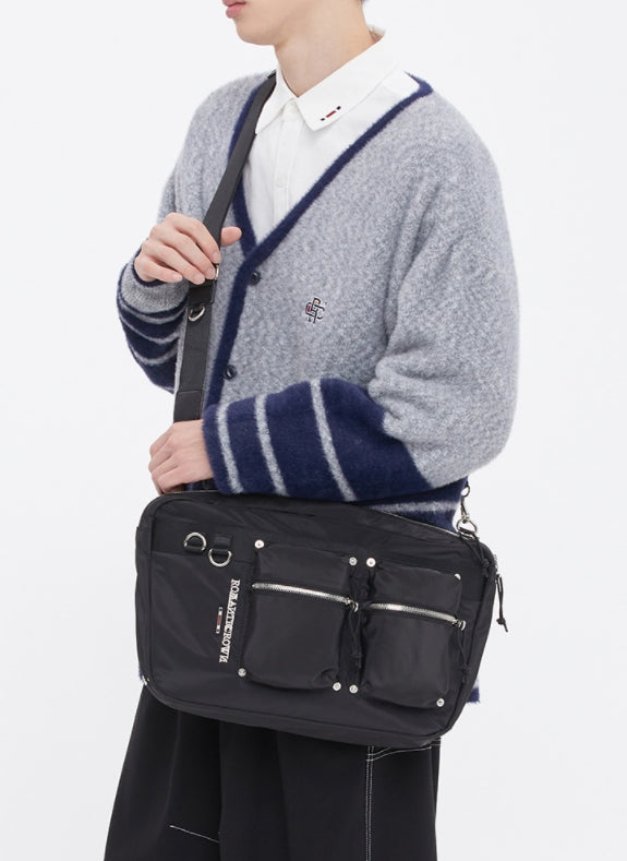 ロマンティッククラウン(ROMANTIC CROWN)  GLOSS MINIMAL CROSS BAG_BLACK