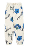 ロマンティッククラウン(ROMANTIC CROWN)  FLOWER PATTERN SWEAT PANTS_OATMEAL