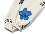 ロマンティッククラウン(ROMANTIC CROWN)  FLOWER PATTERN SWEAT PANTS_OATMEAL
