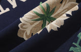ロマンティッククラウン(ROMANTIC CROWN)  FLOWER PATTERN SWEAT PANTS_NAVY