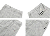 ロマンティッククラウン(ROMANTIC CROWN) GRID CHECK PANTS_GREY