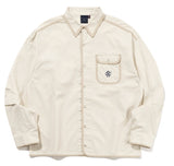 ロマンティッククラウン(ROMANTIC CROWN) RIPSTOP POCKET SHIRT_OATMEAL
