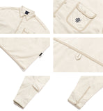 ロマンティッククラウン(ROMANTIC CROWN) RIPSTOP POCKET SHIRT_OATMEAL