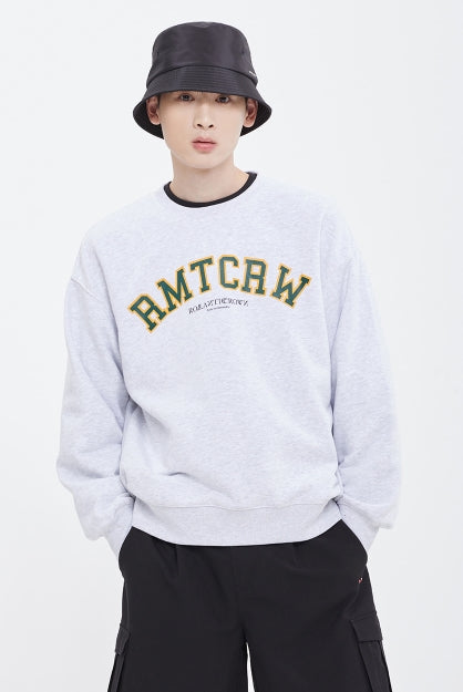 ロマンティッククラウン(ROMANTIC CROWN) RMTCRW ARCH LOGO SWEAT SHIRT_LIGHT GREY