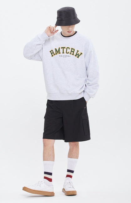 ロマンティッククラウン(ROMANTIC CROWN) RMTCRW ARCH LOGO SWEAT SHIRT_LIGHT GREY