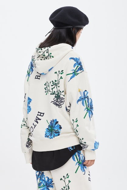 ロマンティッククラウン(ROMANTIC CROWN)  FLOWER PATTERN HOOD_OATMEAL