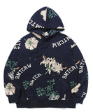 ロマンティッククラウン(ROMANTIC CROWN)  FLOWER PATTERN HOOD_NAVY