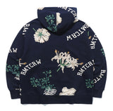 ロマンティッククラウン(ROMANTIC CROWN)  FLOWER PATTERN HOOD_NAVY