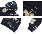 ロマンティッククラウン(ROMANTIC CROWN)  FLOWER PATTERN HOOD_NAVY