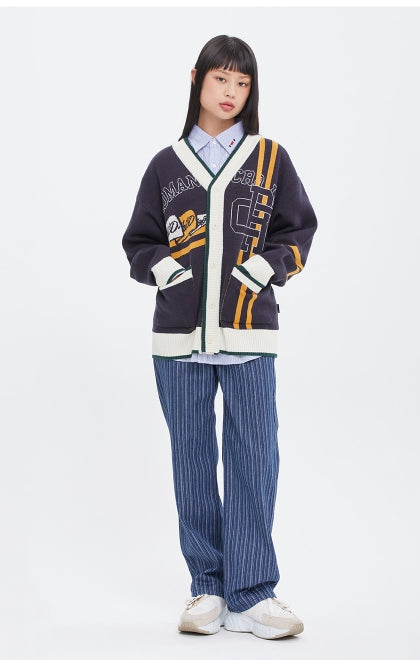 ロマンティッククラウン(ROMANTIC CROWN)  RC CLUB KNIT CARDIGAN_NAVY