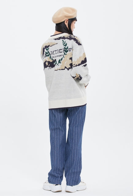 ロマンティッククラウン(ROMANTIC CROWN)  CLOUD KNIT CARDIGAN_OATMEAL