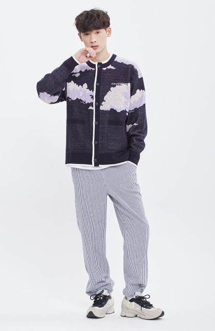 ロマンティッククラウン(ROMANTIC CROWN)  CLOUD KNIT CARDIGAN_NAVY