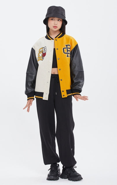 ロマンティッククラウン(ROMANTIC CROWN)  CHILDHOOD VARSITY JACKET_BLACK