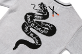 ベドインベド(BADINBAD) PRANK SNAKE CARDIGAN_LIGHT GREY