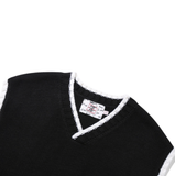 ベドインベド(BADINBAD) BIG NAME TAG LOGO VEST_BLACK