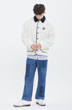 ロマンティッククラウン(ROMANTIC CROWN)  FLEECE BUTTON JACKET_OATMEAL