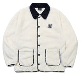 ロマンティッククラウン(ROMANTIC CROWN)  FLEECE BUTTON JACKET_OATMEAL