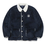 ロマンティッククラウン(ROMANTIC CROWN)  FLEECE BUTTON JACKET_NAVY