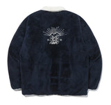 ロマンティッククラウン(ROMANTIC CROWN)  FLEECE BUTTON JACKET_NAVY