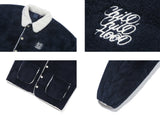 ロマンティッククラウン(ROMANTIC CROWN)  FLEECE BUTTON JACKET_NAVY