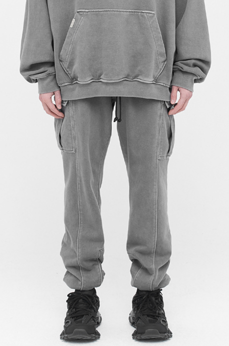 ディープリーク(DPRIQUE) CARGO SWEATPANTS - WASHED GREY
