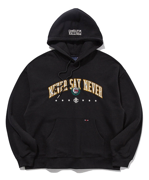 ロマンティッククラウン(ROMANTIC CROWN)  NEVER SAY NEVER HOODIE_BLACK