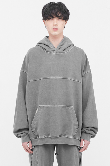 ディープリーク(DPRIQUE) 12 OVERSIZED HOODIE - WASHED GREY