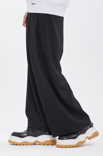 ロマンティッククラウン(ROMANTIC CROWN) WOMANS TWOTUCK SLACKS_BLACK