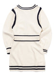ロマンティッククラウン(ROMANTIC CROWN)  NECK LINE KNIT ONEPIECE_OATMEAL