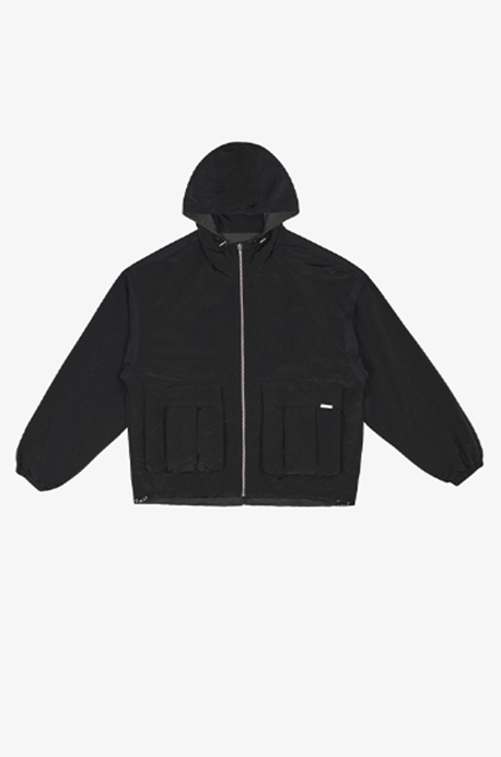 ディープリーク(DPRIQUE) REVERSIBLE HOODED JACKET - BLACK/BLACK