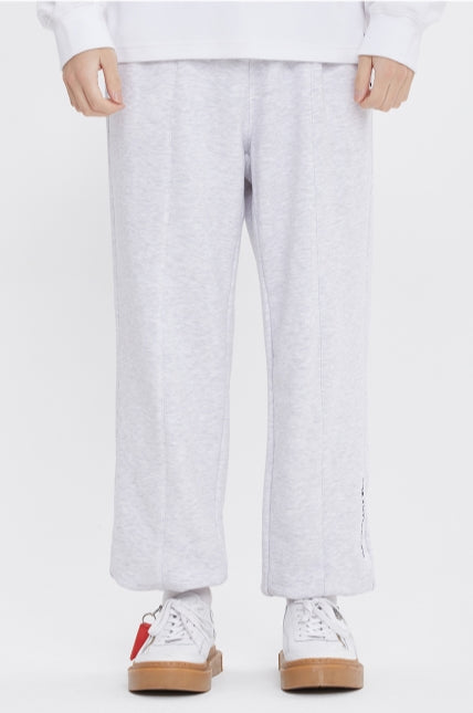 ロマンティッククラウン(ROMANTIC CROWN) PIN TUCK SWEAT PANTS_LIGHT GREY