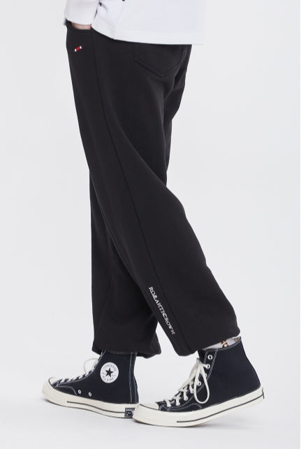 ロマンティッククラウン(ROMANTIC CROWN) PIN TUCK SWEAT PANTS_BLACK