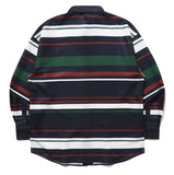 ロマンティッククラウン(ROMANTIC CROWN) MULTI STRIPE SHIRT_NAVY