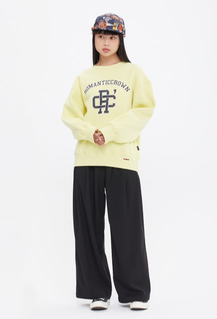 ロマンティッククラウン(ROMANTIC CROWN) RC CLUB SWEAT SHIRT_LIGHT YELLOW