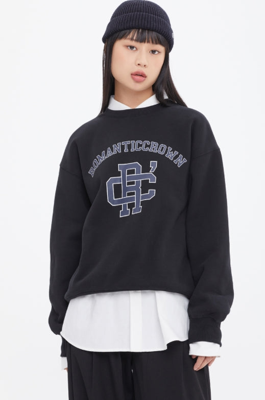 ロマンティッククラウン(ROMANTIC CROWN) RC CLUB SWEAT SHIRT_BLACK