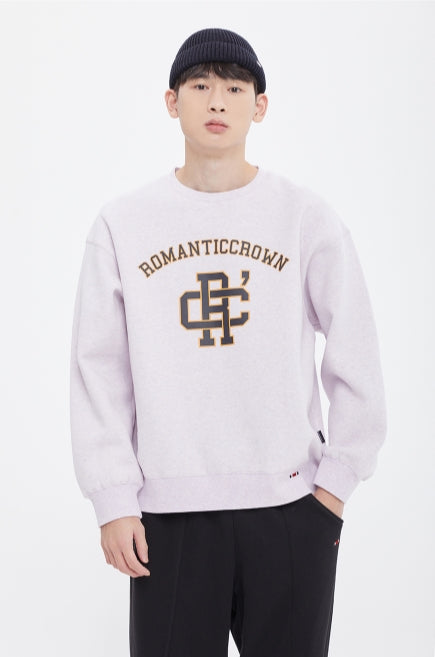 ロマンティッククラウン(ROMANTIC CROWN) RC CLUB SWEAT SHIRT_MELANGE PURPLE