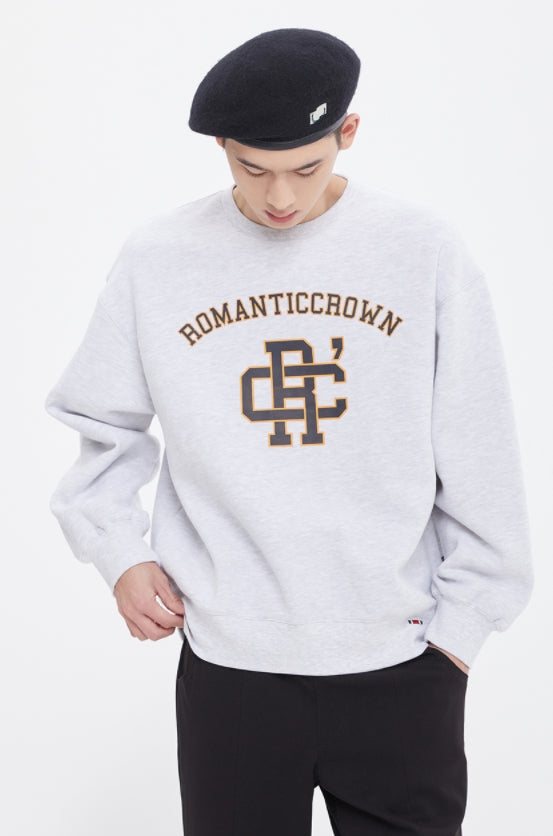 ロマンティッククラウン(ROMANTIC CROWN) RC CLUB SWEAT SHIRT_LIGHT GREY