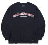 ロマンティッククラウン(ROMANTIC CROWN) ROUND ARCH LOGO SWEAT SHIRT_NAVY