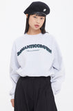 ロマンティッククラウン(ROMANTIC CROWN) ROUND ARCH LOGO SWEAT SHIRT_LIGHT GREY