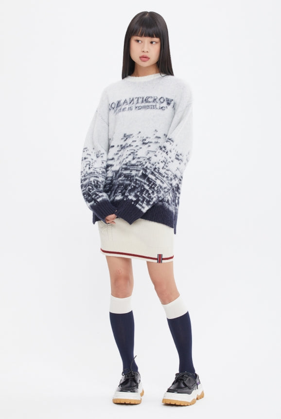 ロマンティッククラウン(ROMANTIC CROWN)  MOHAIR GRADATION KNIT_OATMEAL