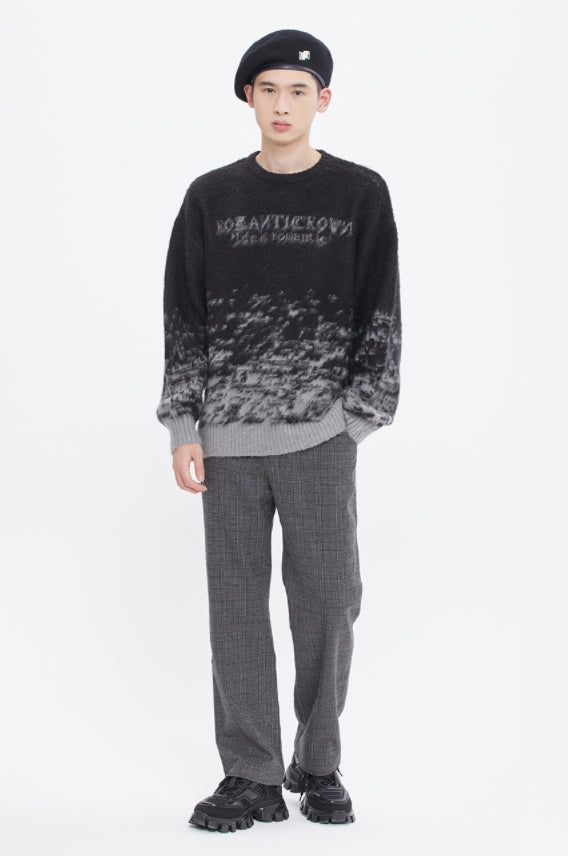 ロマンティッククラウン(ROMANTIC CROWN)  MOHAIR GRADATION KNIT_BLACK