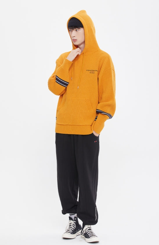 ロマンティッククラウン(ROMANTIC CROWN)  RIB KNIT HOOD_YELLOW