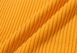ロマンティッククラウン(ROMANTIC CROWN)  RIB KNIT HOOD_YELLOW