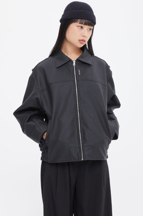 ロマンティッククラウン(ROMANTIC CROWN)  AVIATOR BOMBER JACKET_BLACK