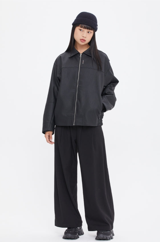 ロマンティッククラウン(ROMANTIC CROWN)  AVIATOR BOMBER JACKET_BLACK