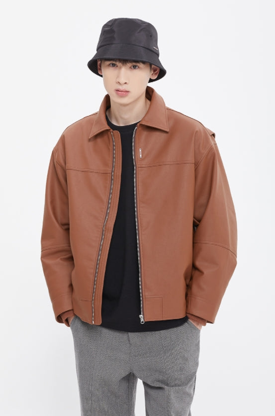 ロマンティッククラウン(ROMANTIC CROWN)  AVIATOR BOMBER JACKET_BROWN