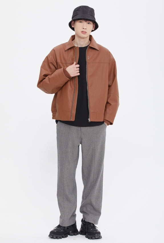 ロマンティッククラウン(ROMANTIC CROWN)  AVIATOR BOMBER JACKET_BROWN