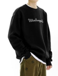 mahagrid (マハグリッド) SIGNATURE LOGO SWEATSHIRT [BLACK]